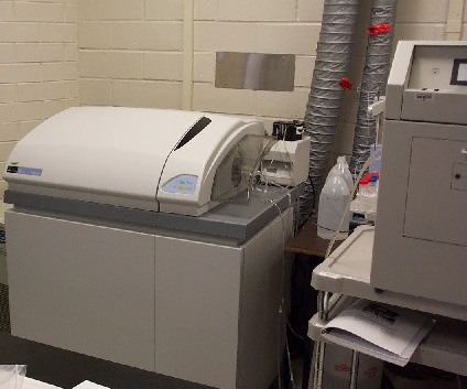 Perkin-Elmer, PE Elan 6100 ICP-MS(Inductively Coupled Plasma Mass Spec.)